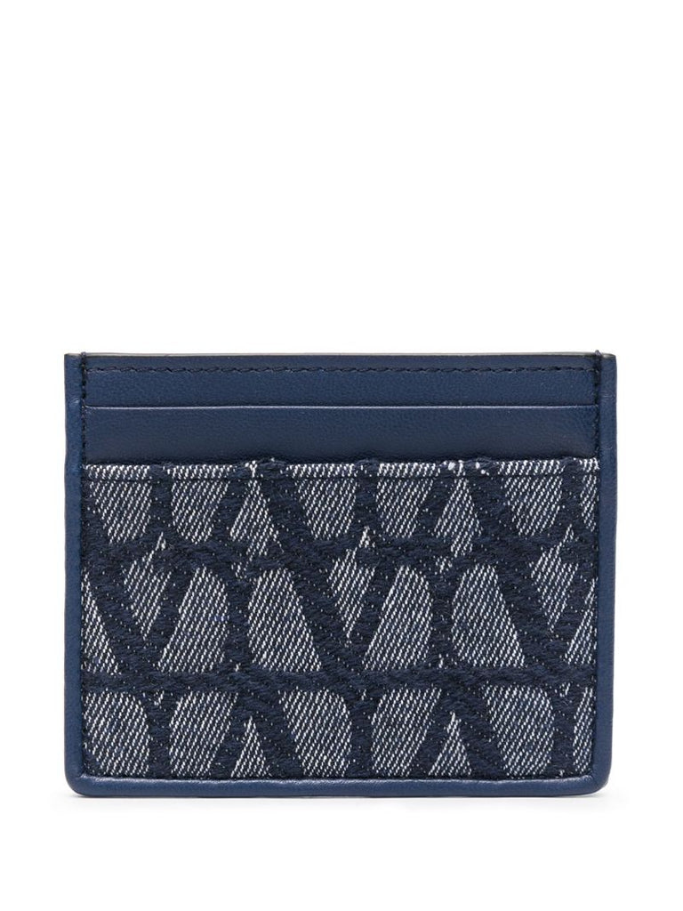 Blue Toile Iconographe Leather Cardholder