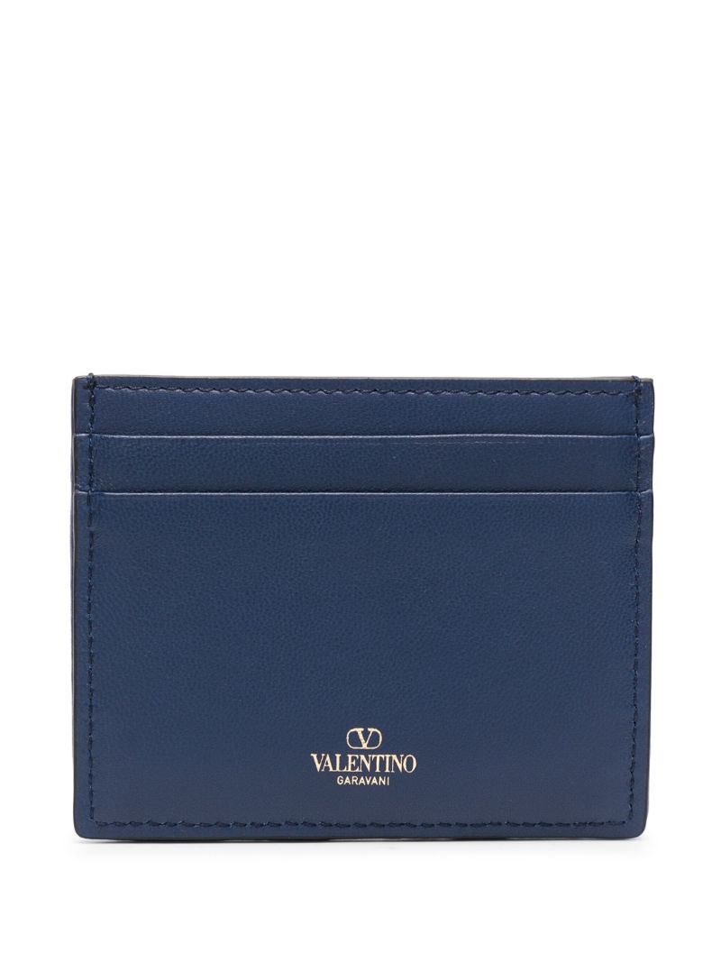 Blue Toile Iconographe Leather Cardholder