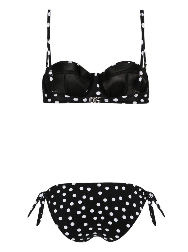 Polka Dot Balconette Bikini