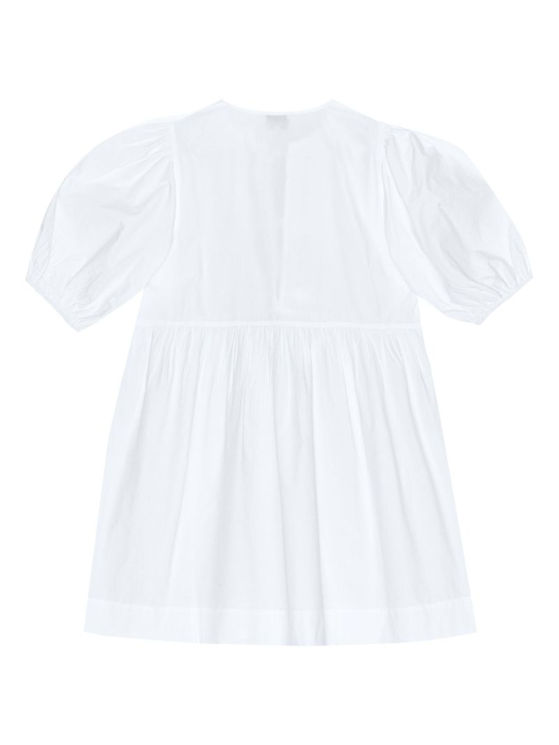 White Organic Cotton Poplin Mini Dress