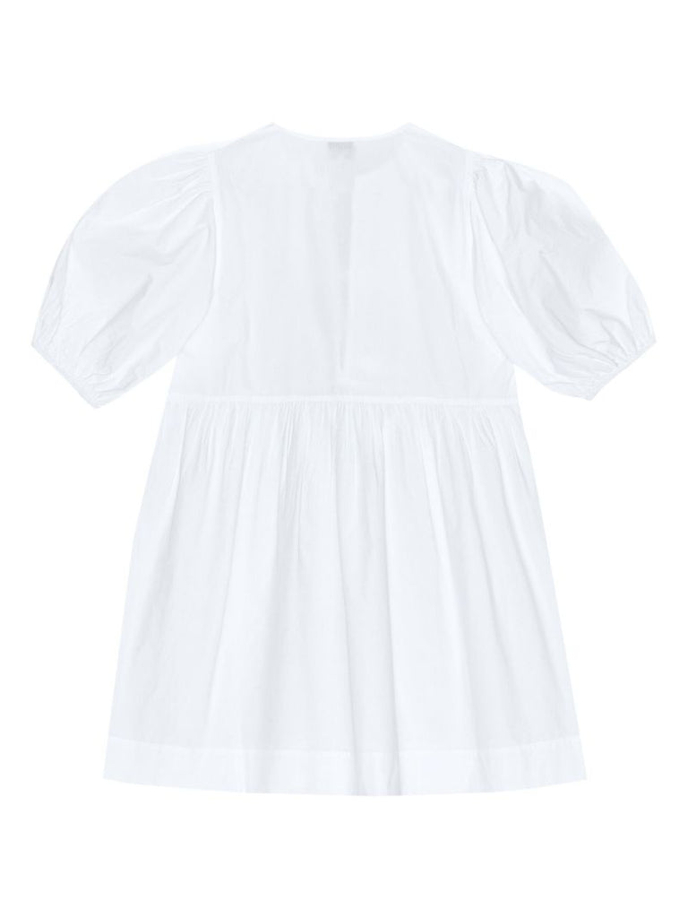 White Organic Cotton Poplin Mini Dress