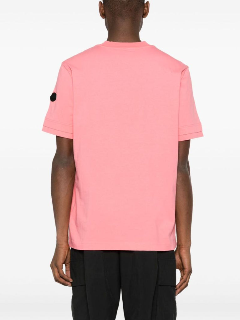 Pink Logo-print Cotton T-shirt