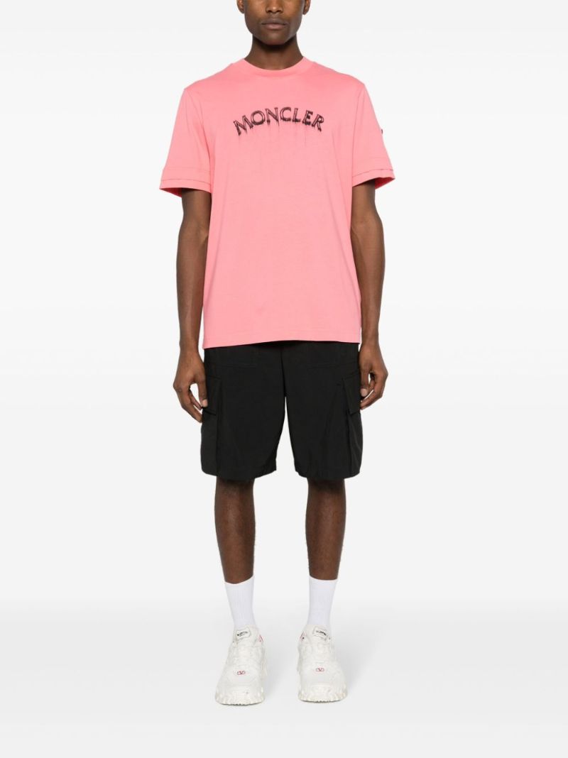 Pink Logo-print Cotton T-shirt