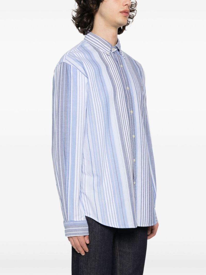 Blue Striped Cotton Shirt