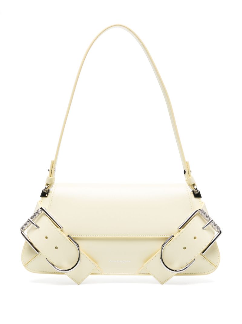 Yellow Voyou Leather Shoulder Bag