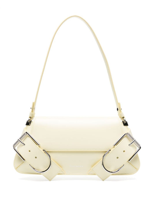 Yellow Voyou Leather Shoulder Bag