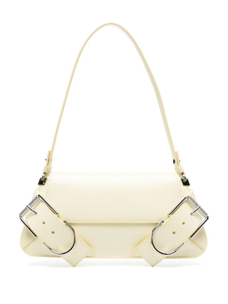 Yellow Voyou Leather Shoulder Bag