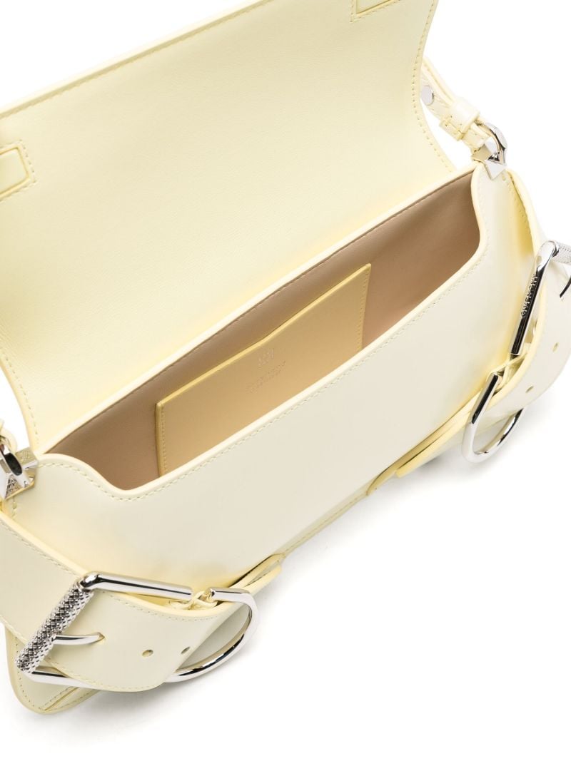 Yellow Voyou Leather Shoulder Bag