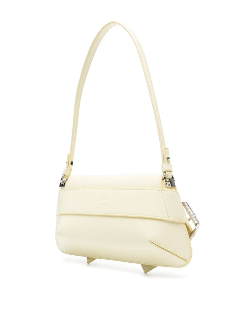 Yellow Voyou Leather Shoulder Bag