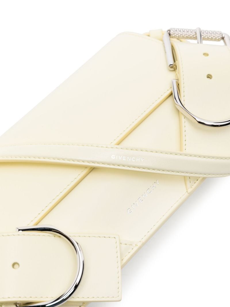 Yellow Voyou Leather Shoulder Bag