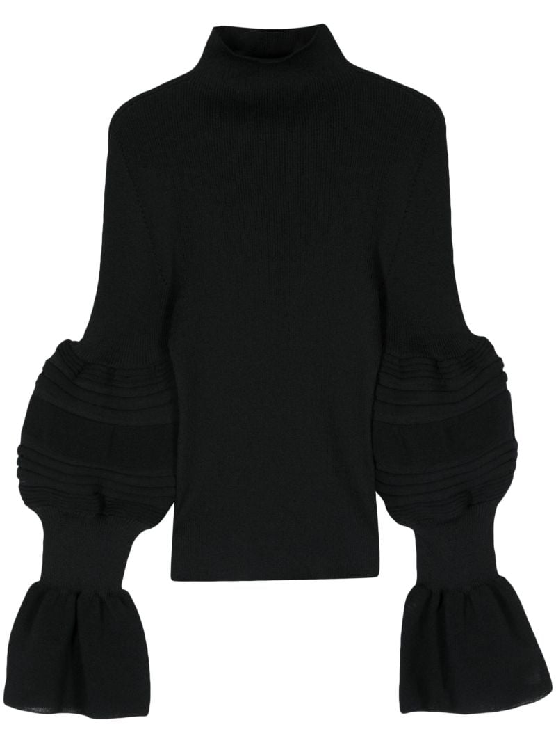 Black Assemblage Branch Ribbed-knit Sweater