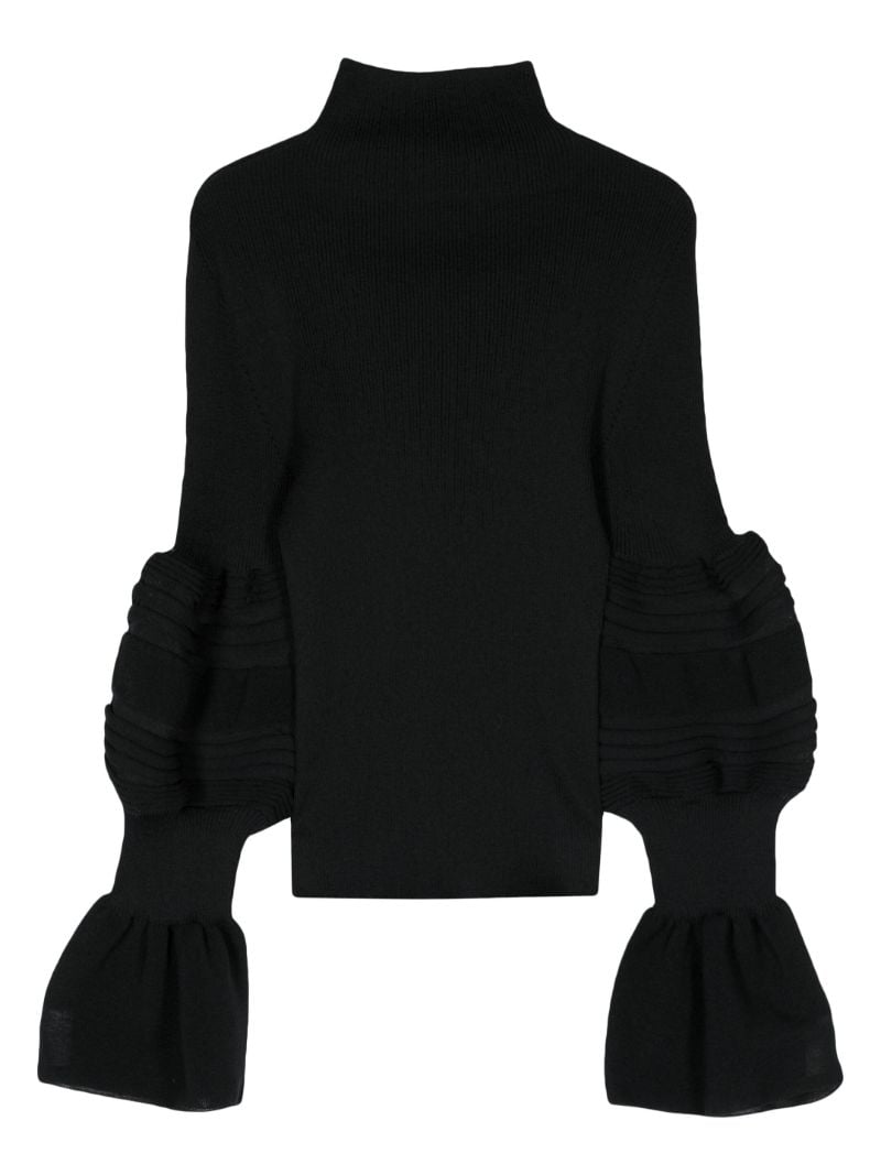 Black Assemblage Branch Ribbed-knit Sweater