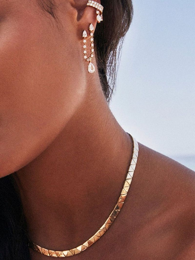 18k Yellow Gold Cleo Choker Necklace