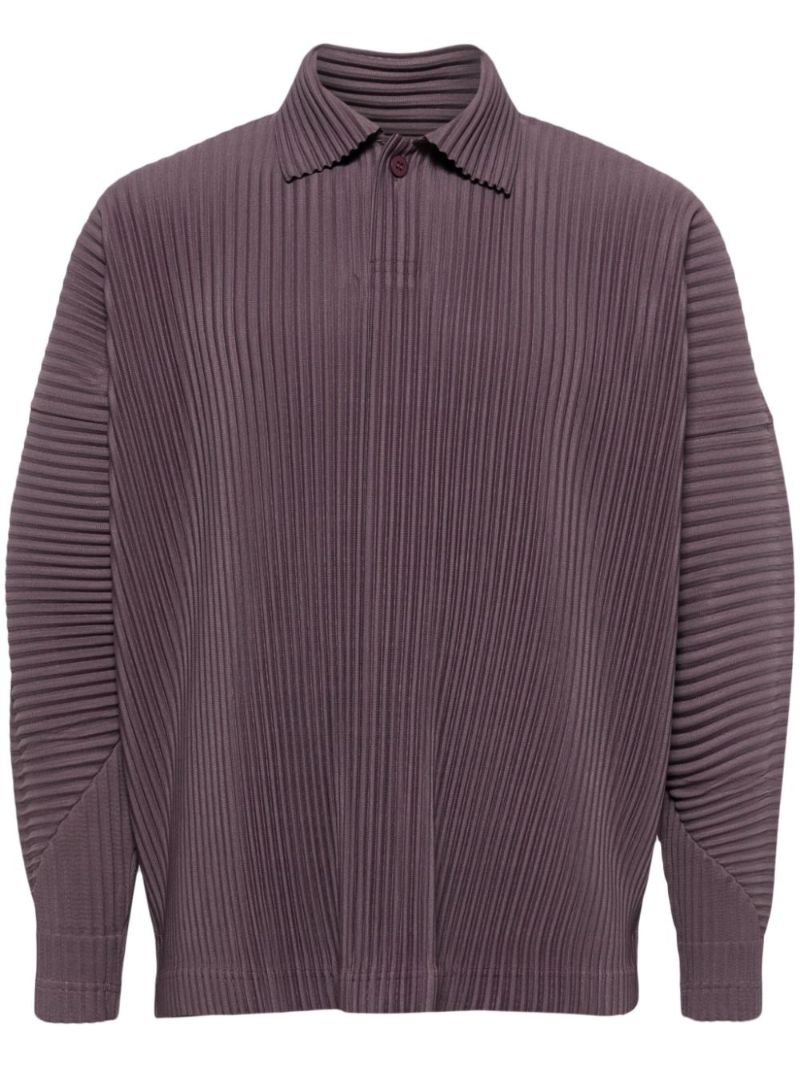 Brown Mc January Long-sleeve PlissÃ_x0083_Â© Polo Shirt