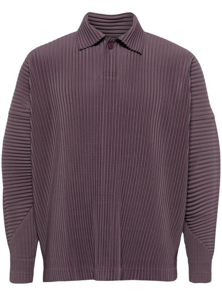 Brown Mc January Long-sleeve PlissÃ_x0083_Â© Polo Shirt