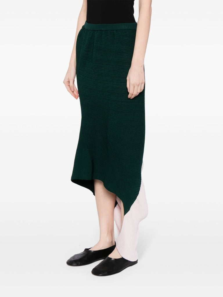 Pink Aerate Asymmetric Skirt