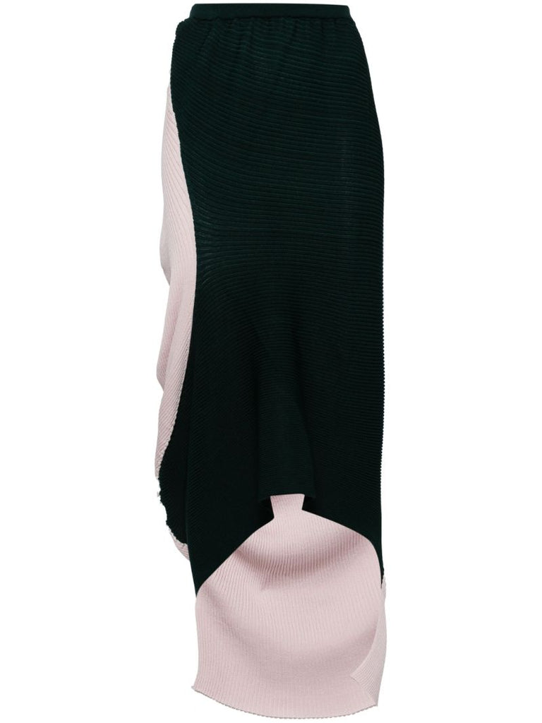 Pink Aerate Asymmetric Skirt