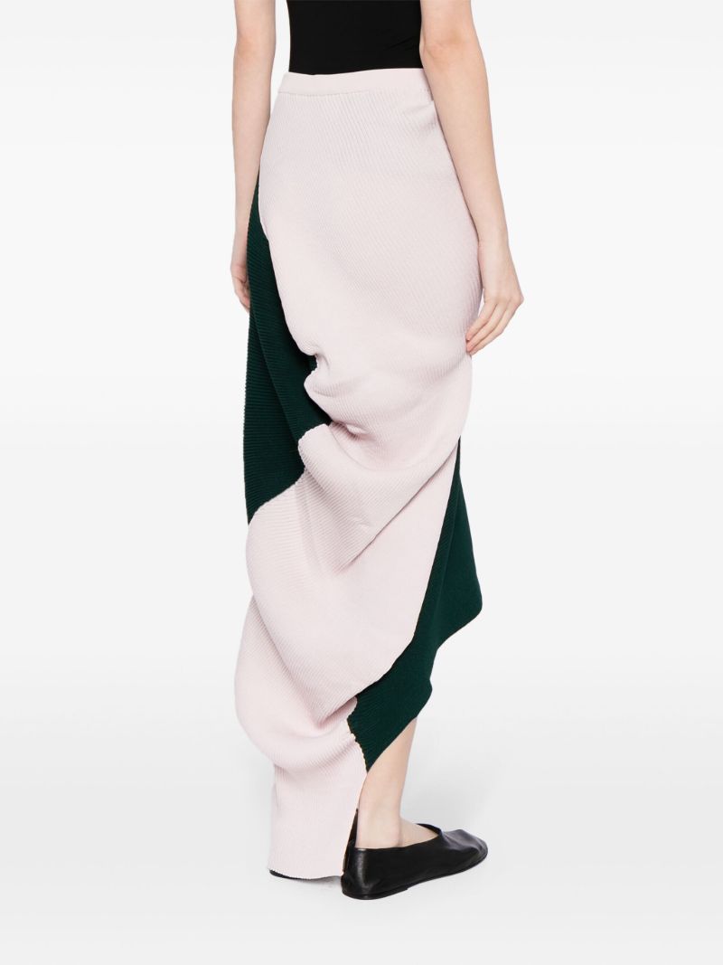 Pink Aerate Asymmetric Skirt