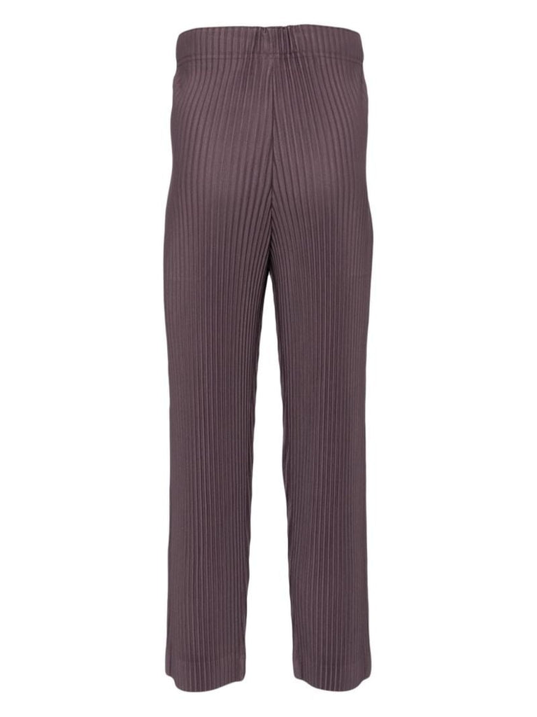 Purple Elasticated-waist Trousers