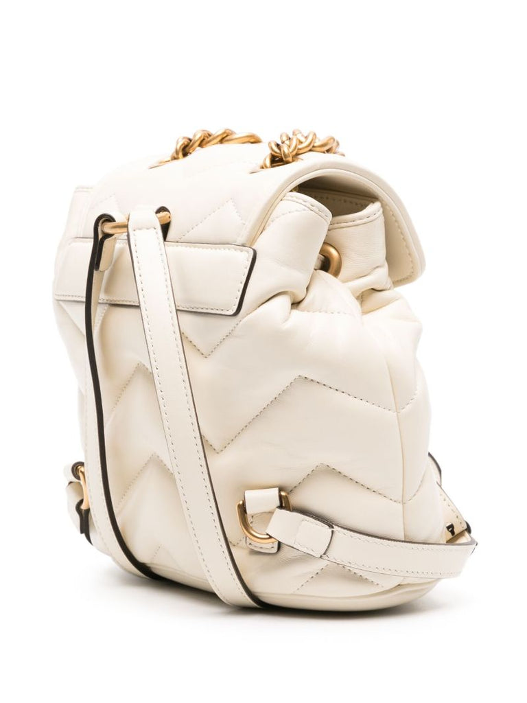 Neutral Gg Marmont Leather Backpack