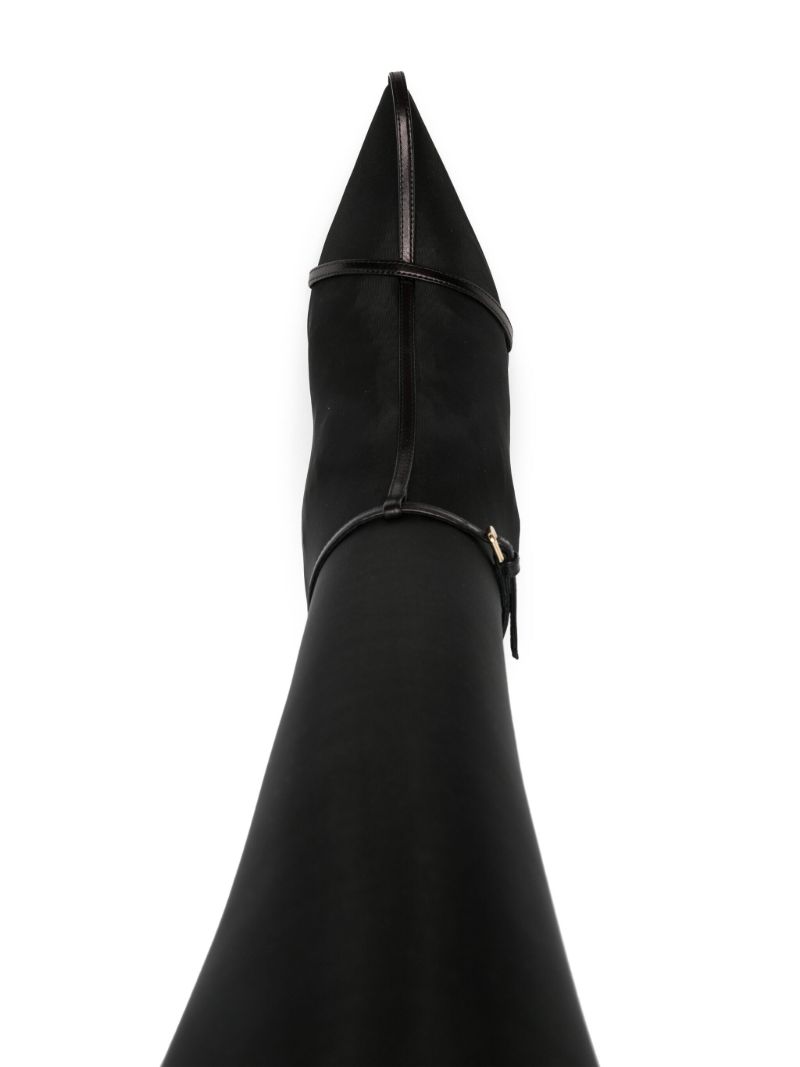 Black Knee-length Sock Boots