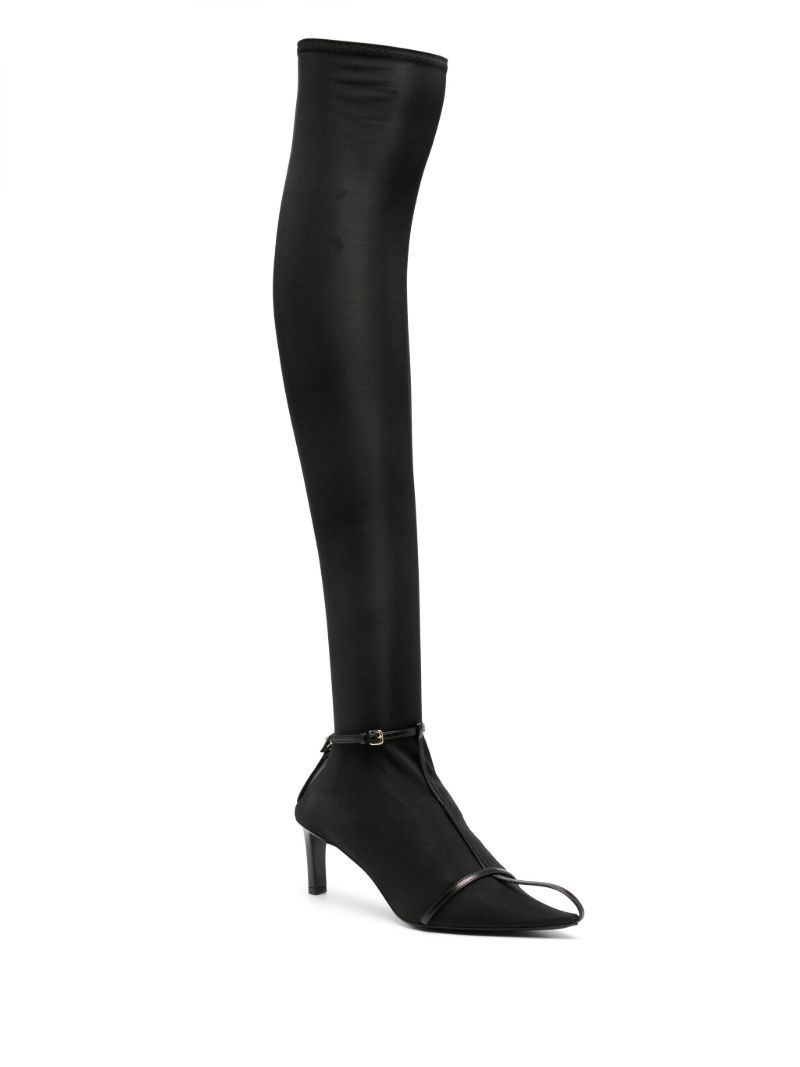 Black Knee-length Sock Boots
