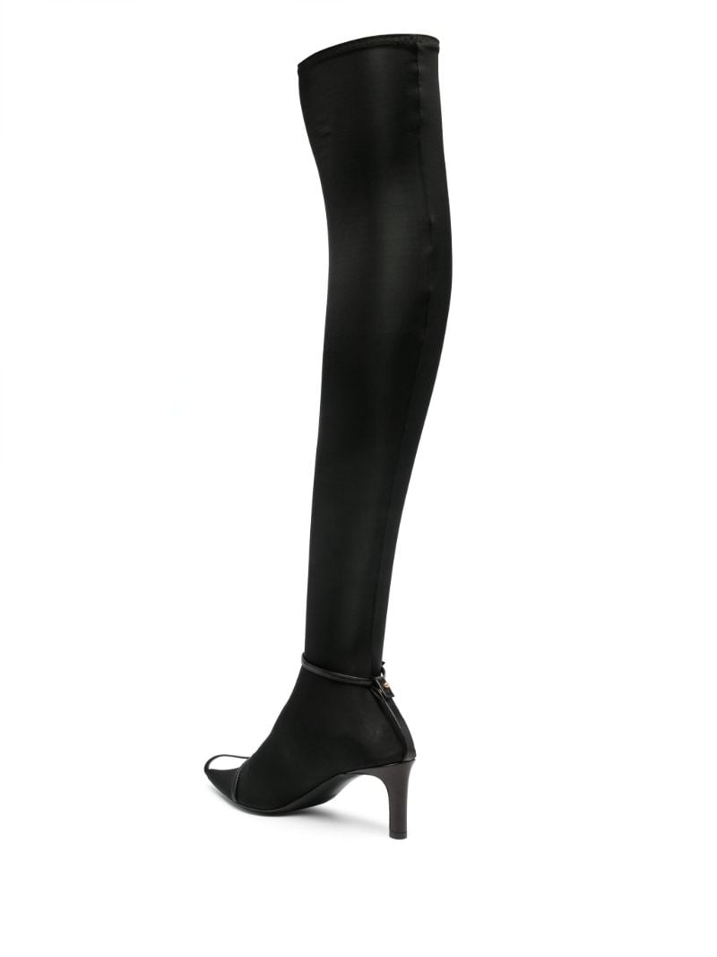 Black Knee-length Sock Boots