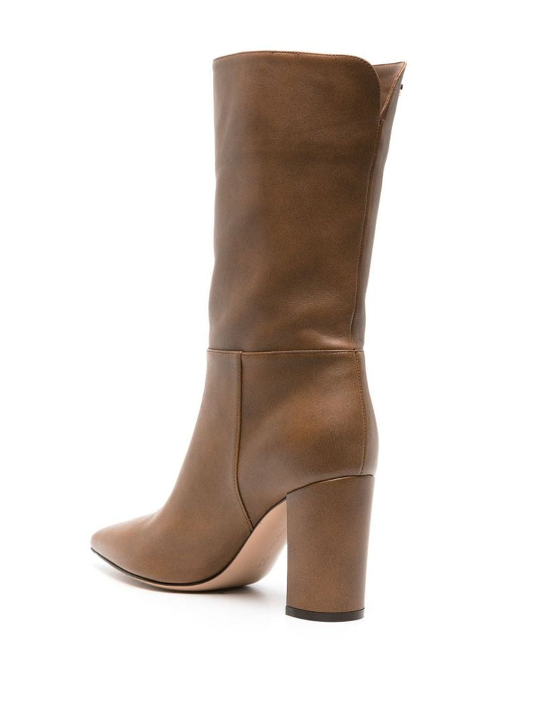 Brown Piper 85mm Leather Boots