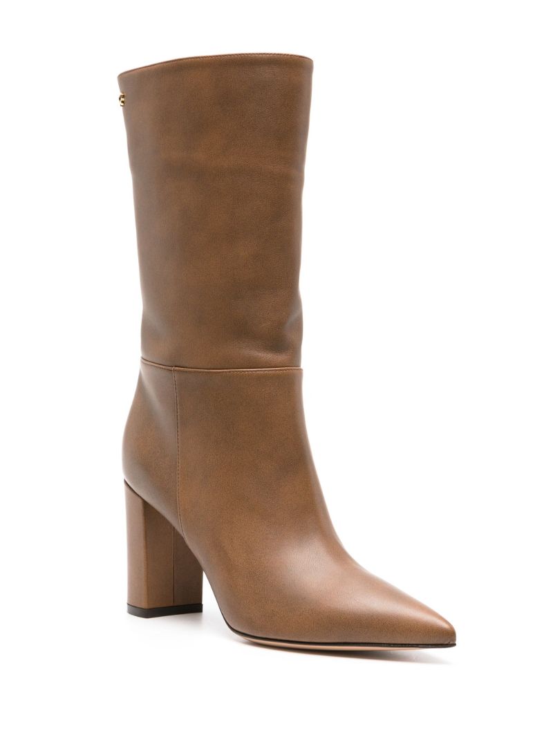 Brown Piper 85mm Leather Boots