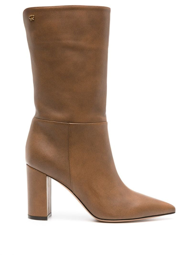 Brown Piper 85mm Leather Boots