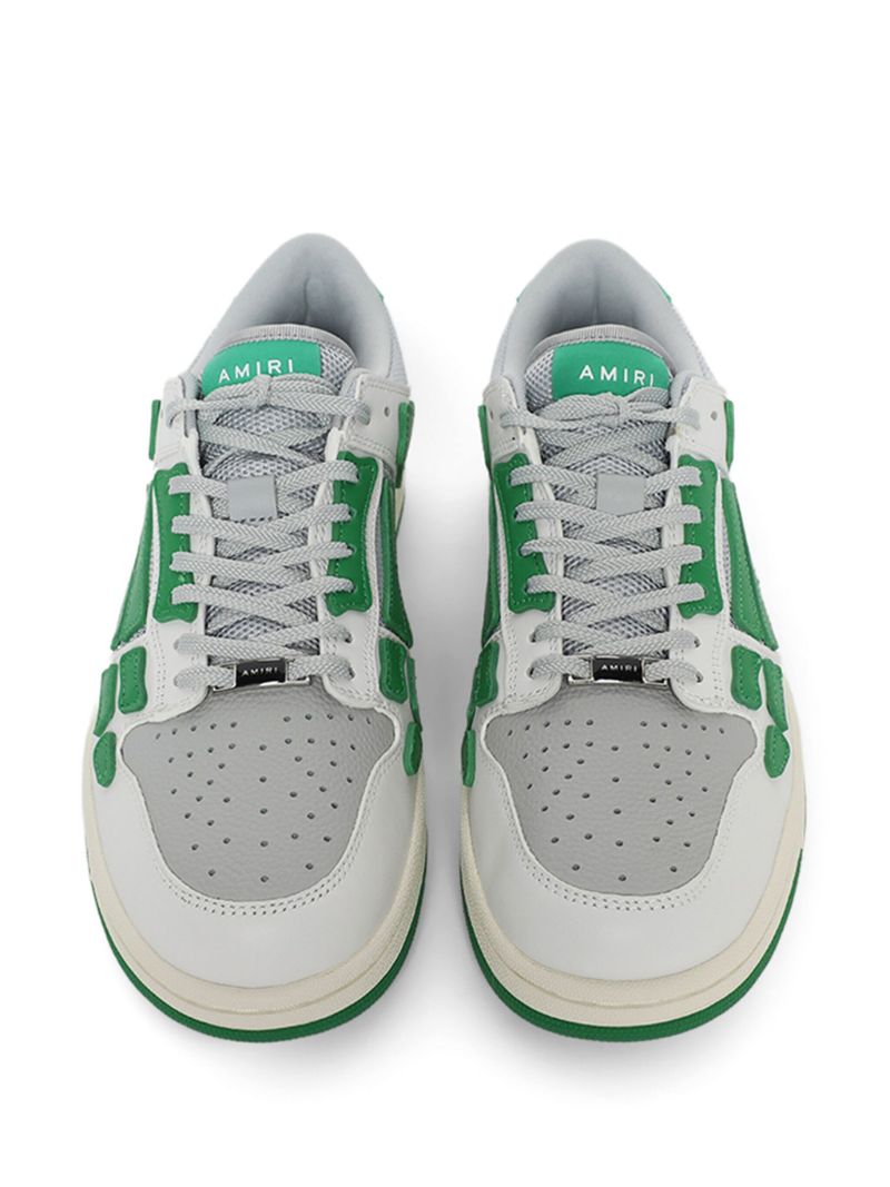 Green Skeltop Panelled Sneakers
