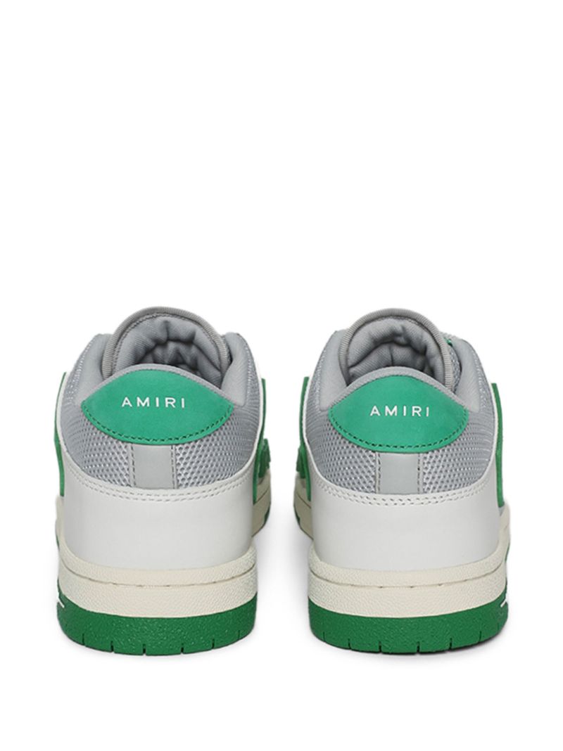 Green Skeltop Panelled Sneakers