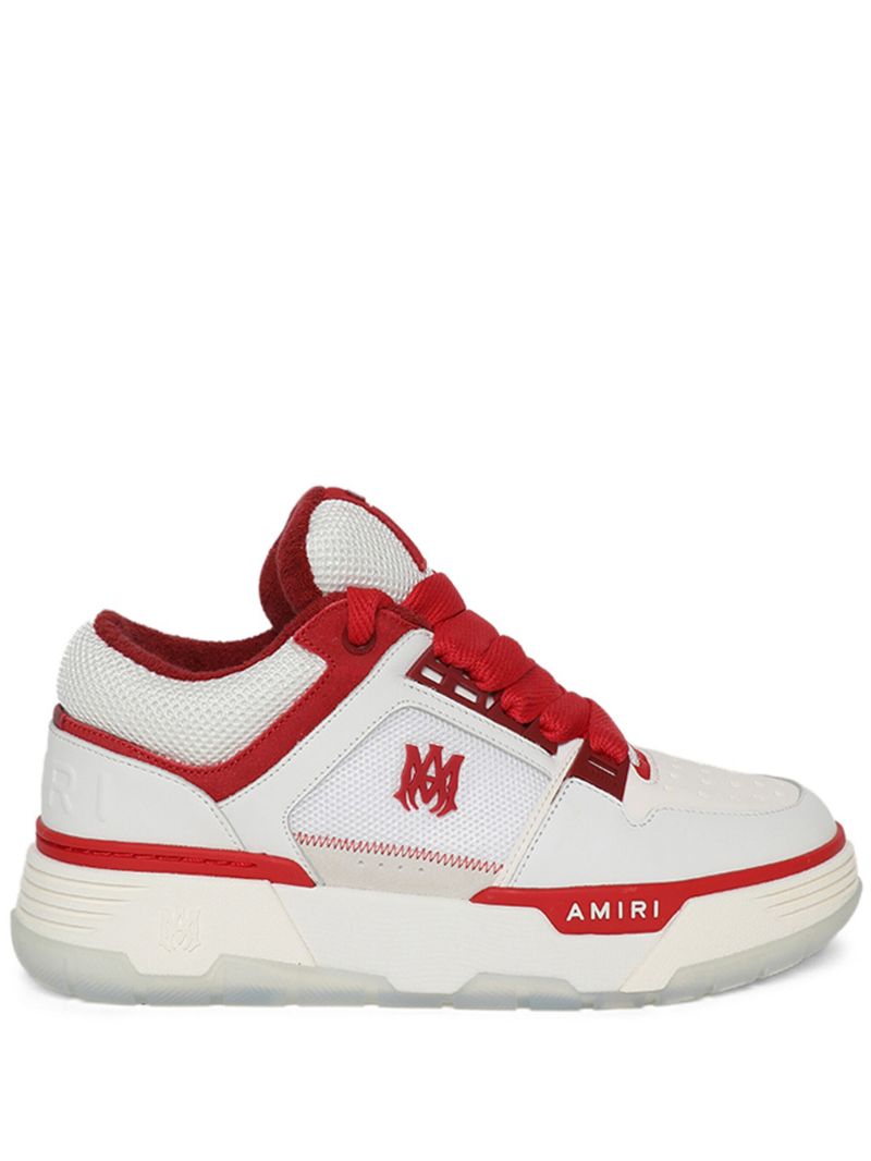 White Ma-1 Panelled Sneakers