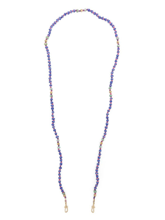 9k Yellow Gold Mauli Beaded Necklace
