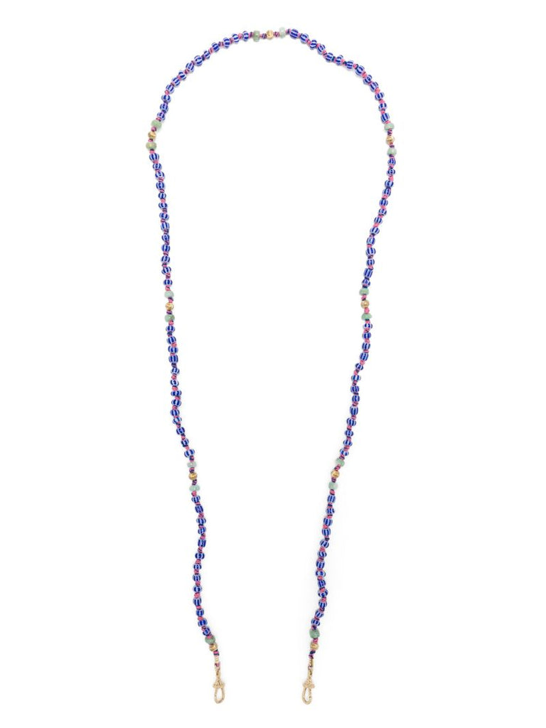 9k Yellow Gold Mauli Beaded Necklace