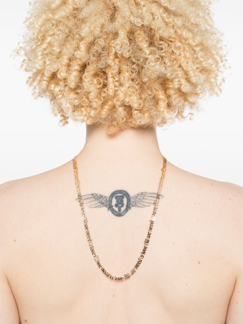 18kt Yellow Gold All We Need Diamond Necklace