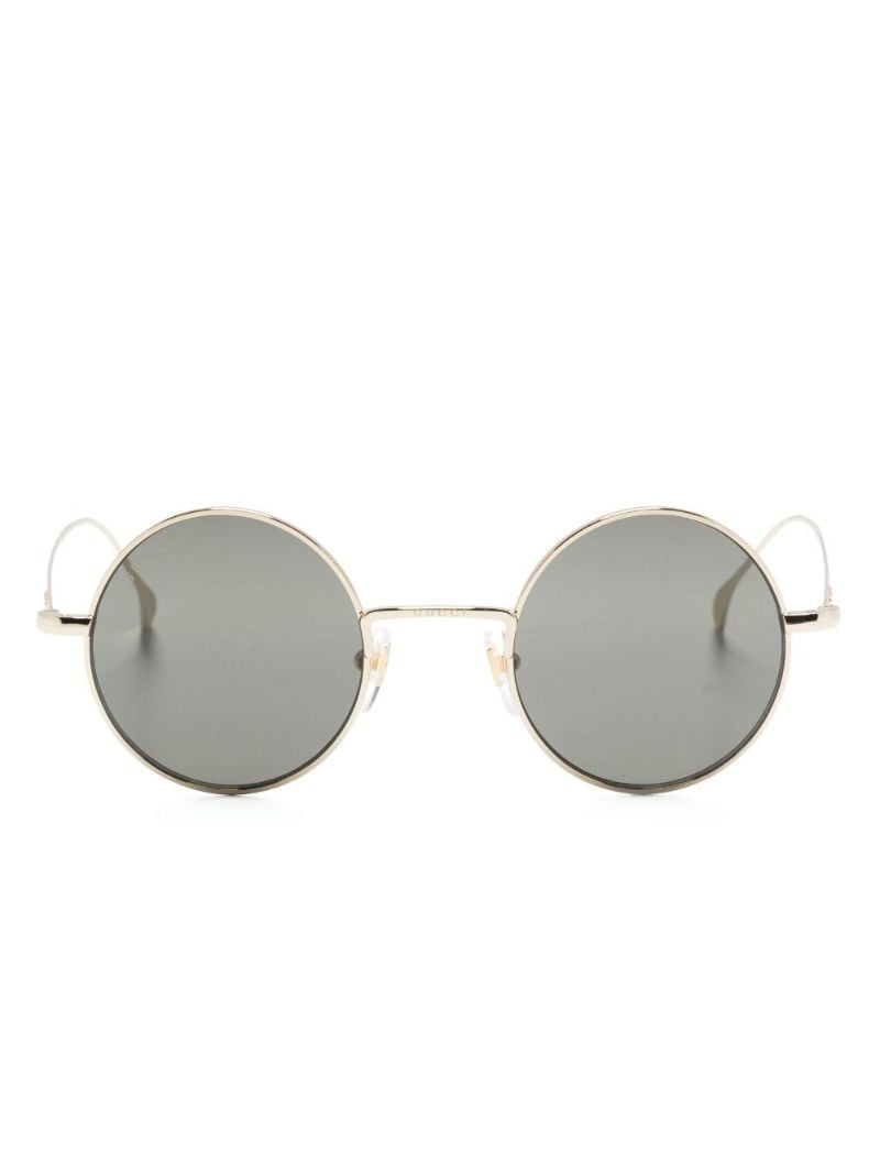 Gold-tone Round-frame Sunglasses