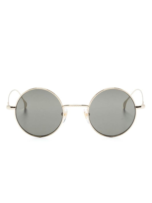 Gold-tone Round-frame Sunglasses