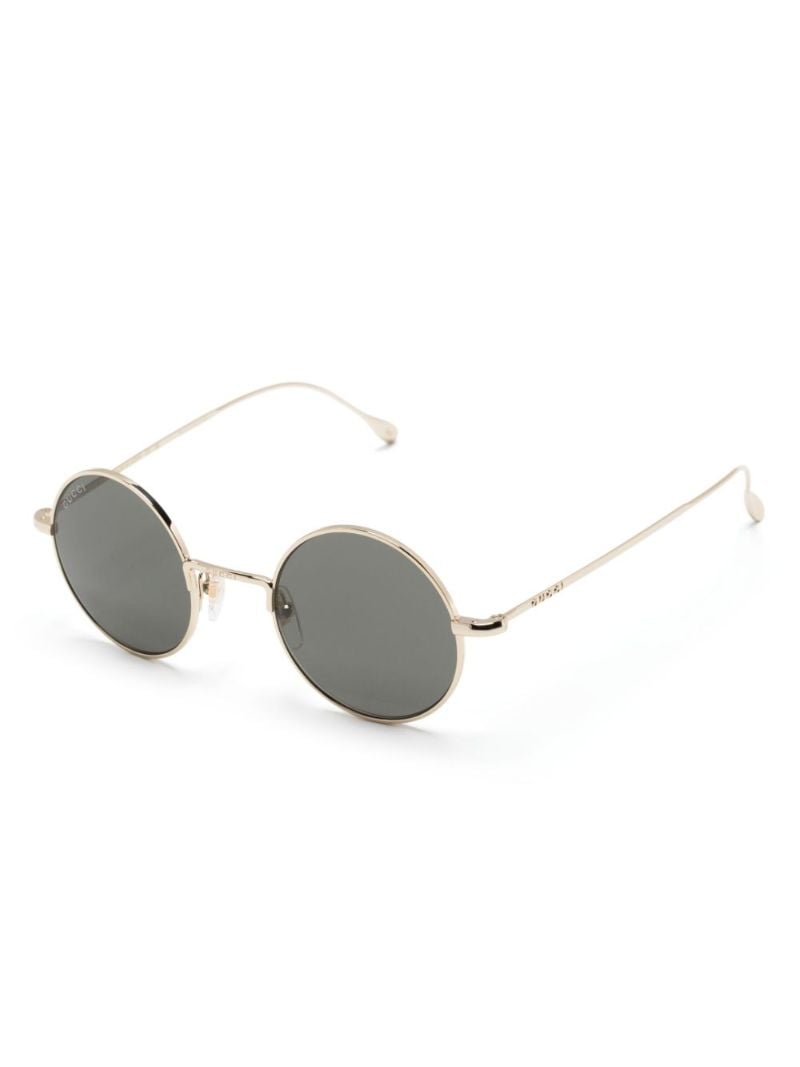Gold-tone Round-frame Sunglasses