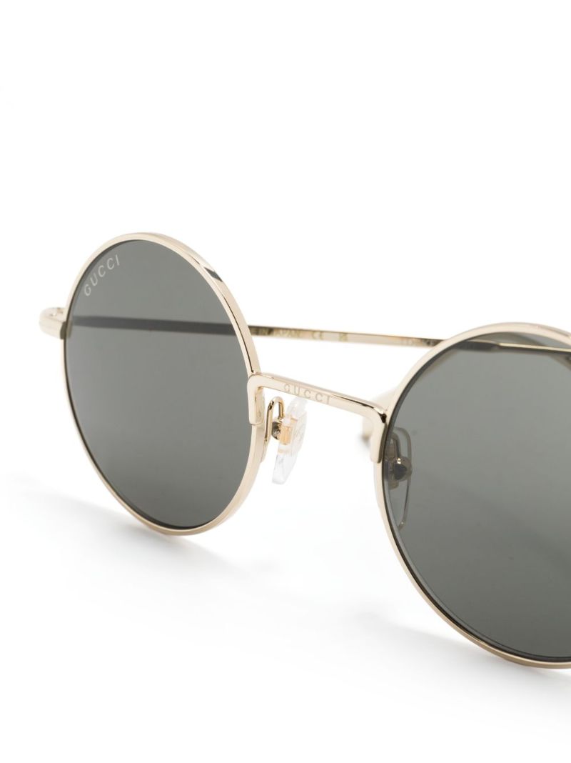Gold-tone Round-frame Sunglasses