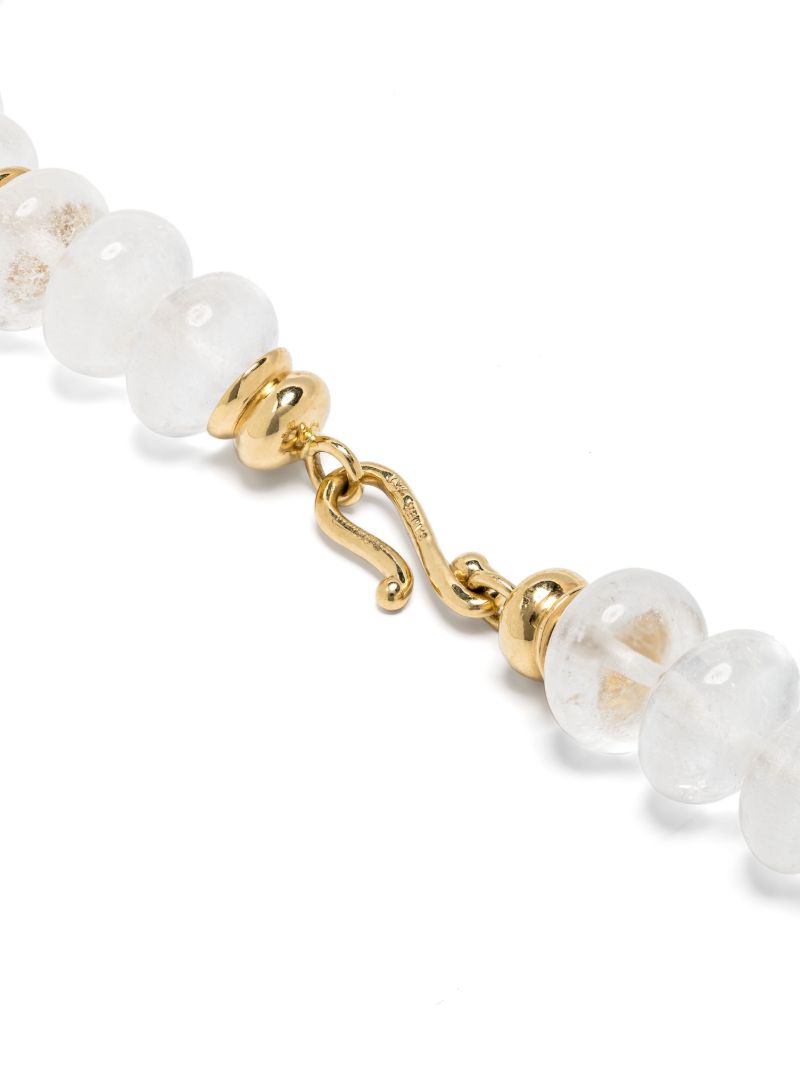 18k Yellow Gold Alba Rock Crystal and Diamond Necklace