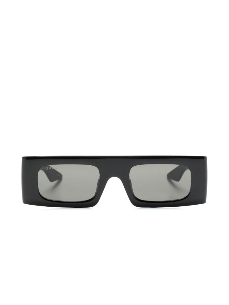 Black Interlocking G Rectangle-frame Sunglasses