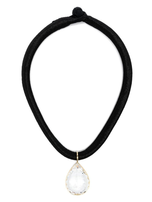 18k Yellow Gold Yvonne Crystal Necklace
