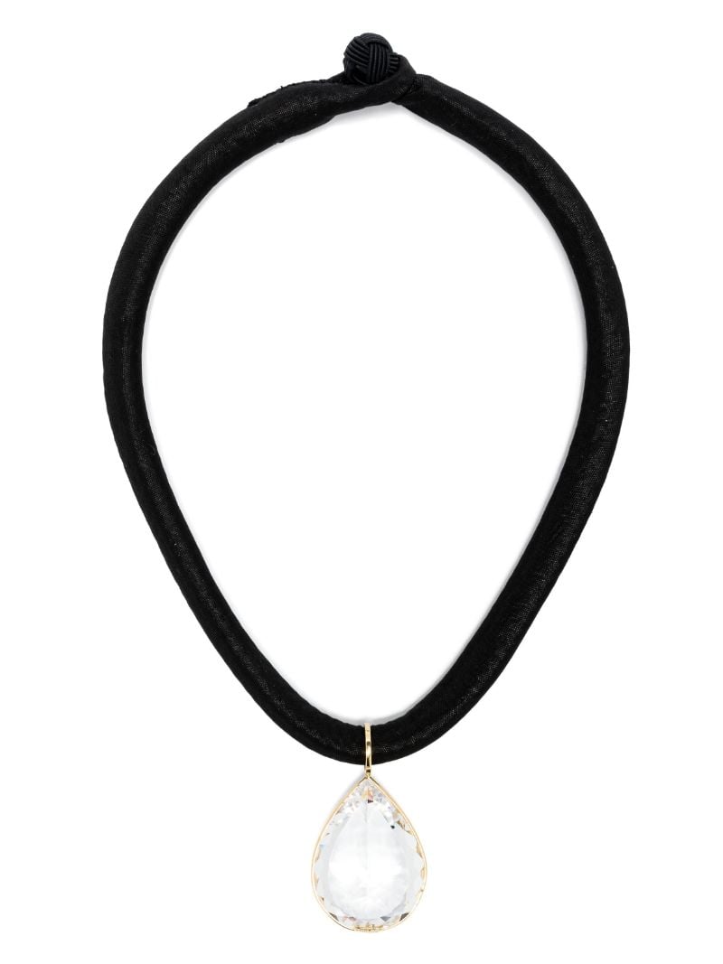 18k Yellow Gold Yvonne Crystal Necklace