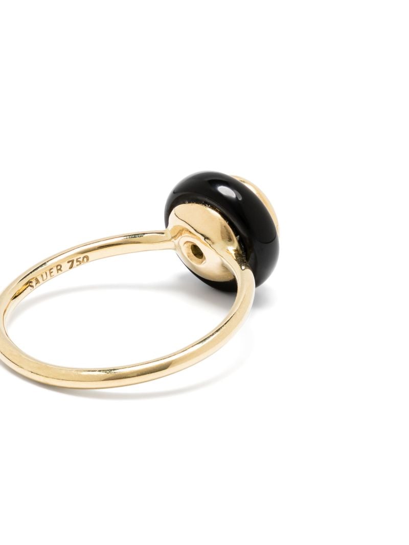 18k Yellow Gold Chakra Frames Topaz Ring