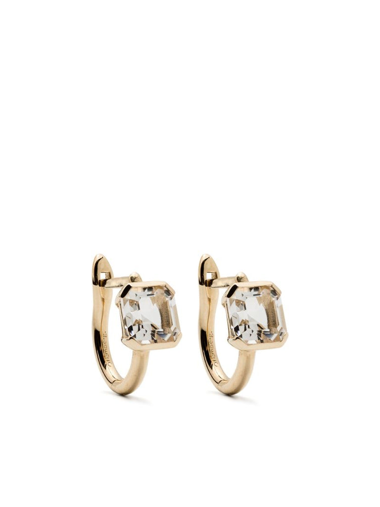 9k Yellow Gold Domino Topaz Earrings