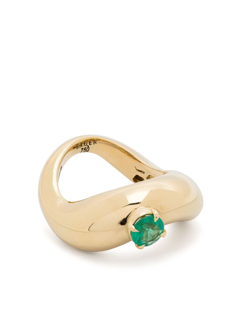 18k Yellow Gold Zaha Emerald Ring