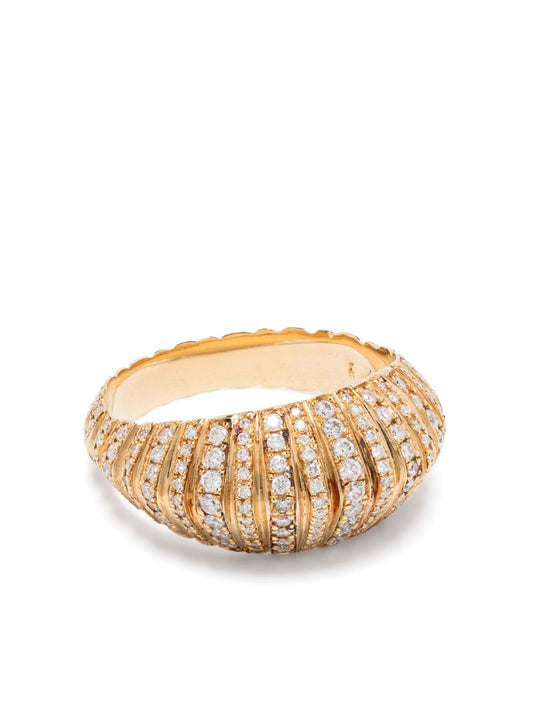 18k Yellow Gold Diamond Ring
