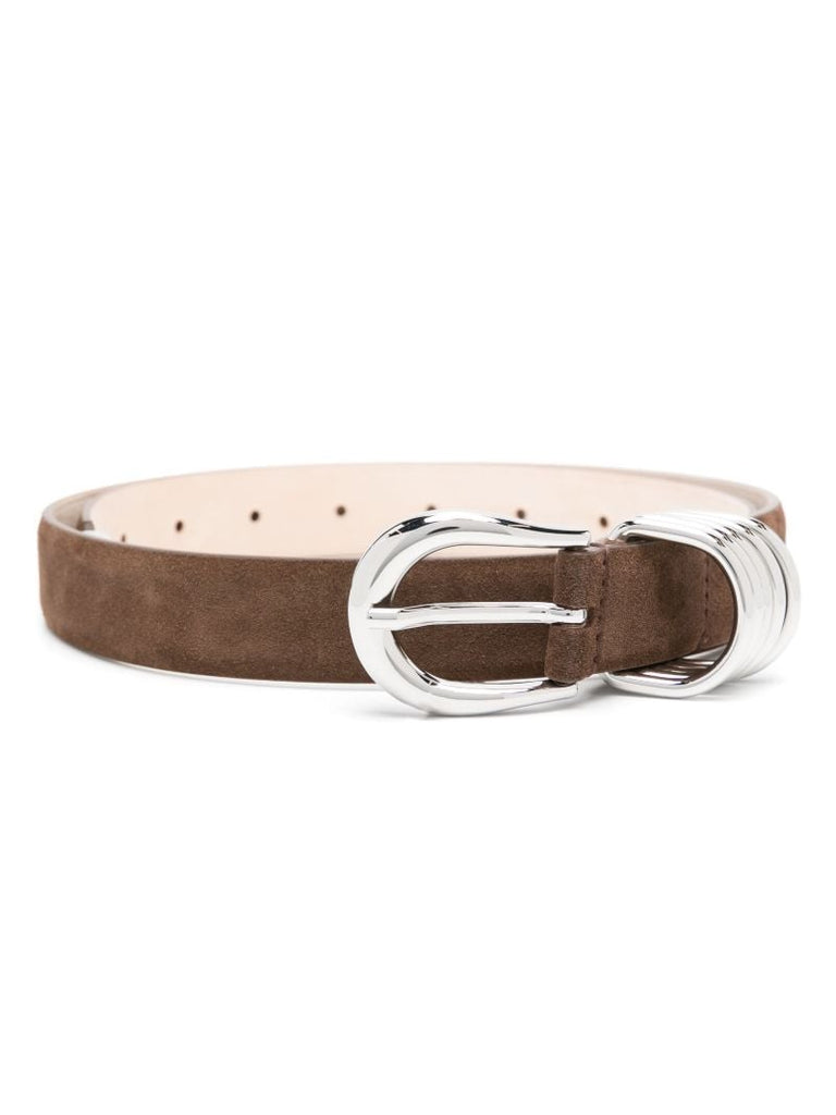 Brown Hollyhock Suede Belt
