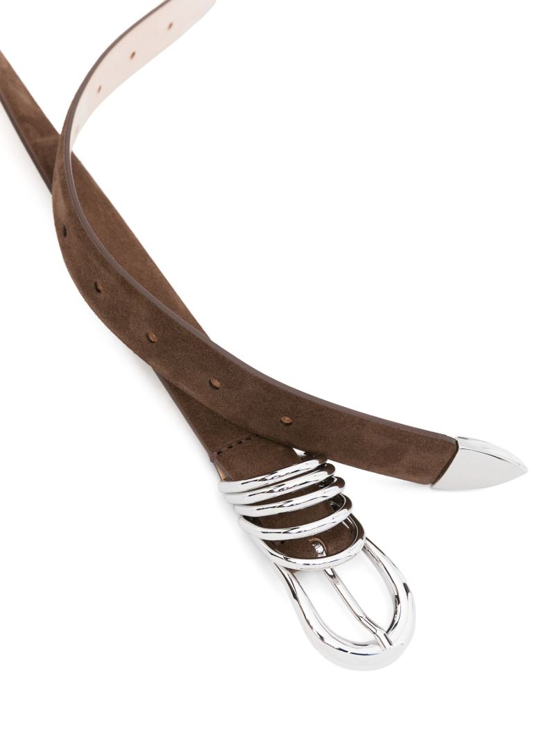 Brown Hollyhock Suede Belt